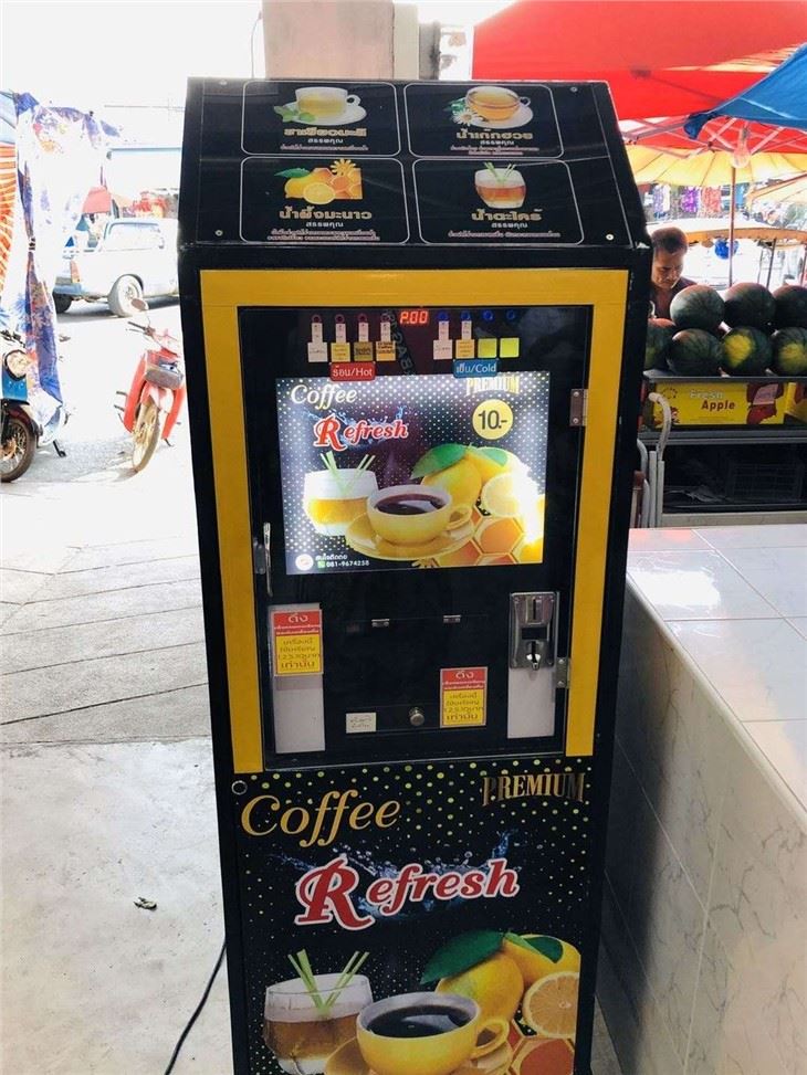 Coin operated table top coffee vending machines photo by customer
